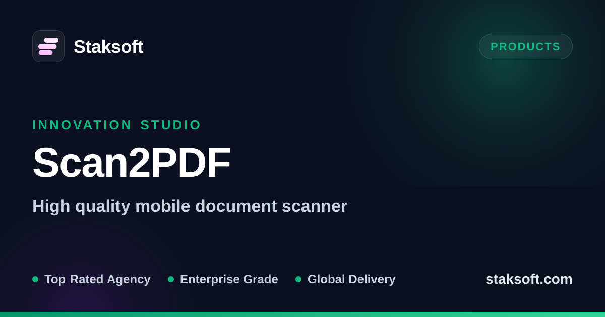 Scan2PDF: Best Free Document Scanner App & Offline PDF Creator | Staksoft