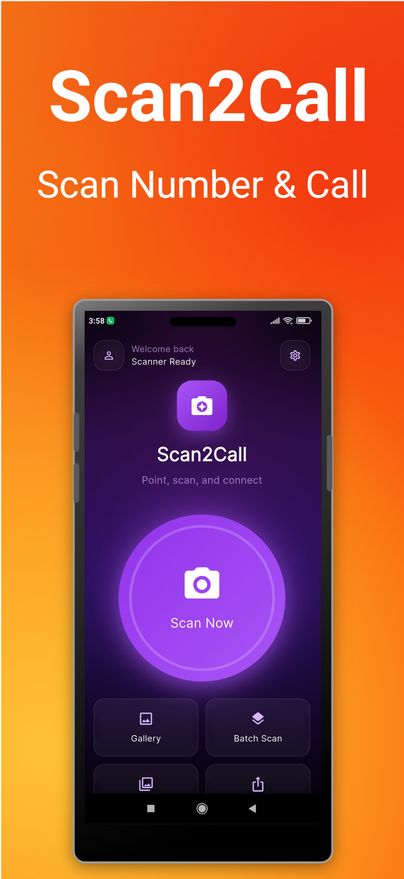 Scan2Call App Screenshot