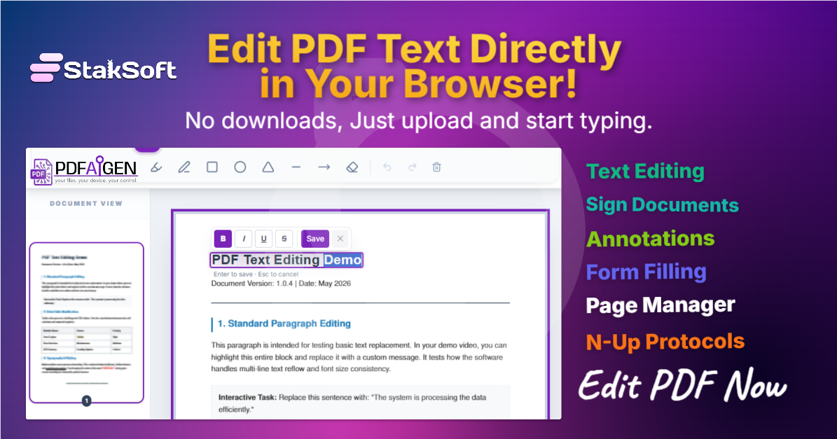 Advanced PDF Editor