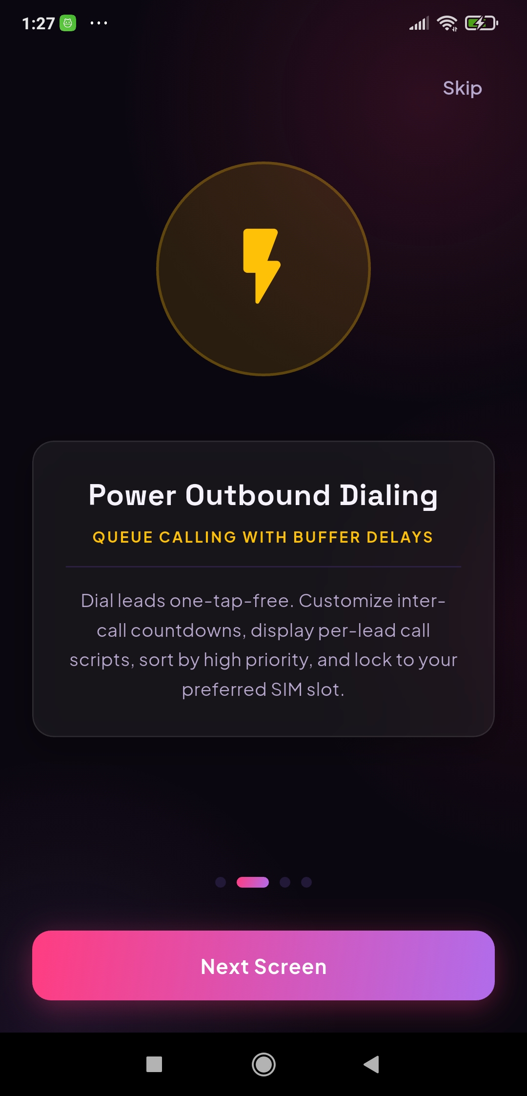 Personalized WhatsApp follow-up broadcast screen with dynamic template variables